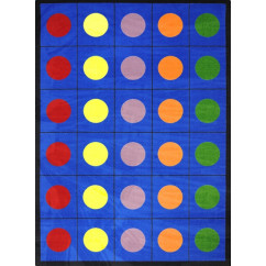 Joy Carpets Lots of Dots | Organizational Rugs | Classroom Seating Rugs